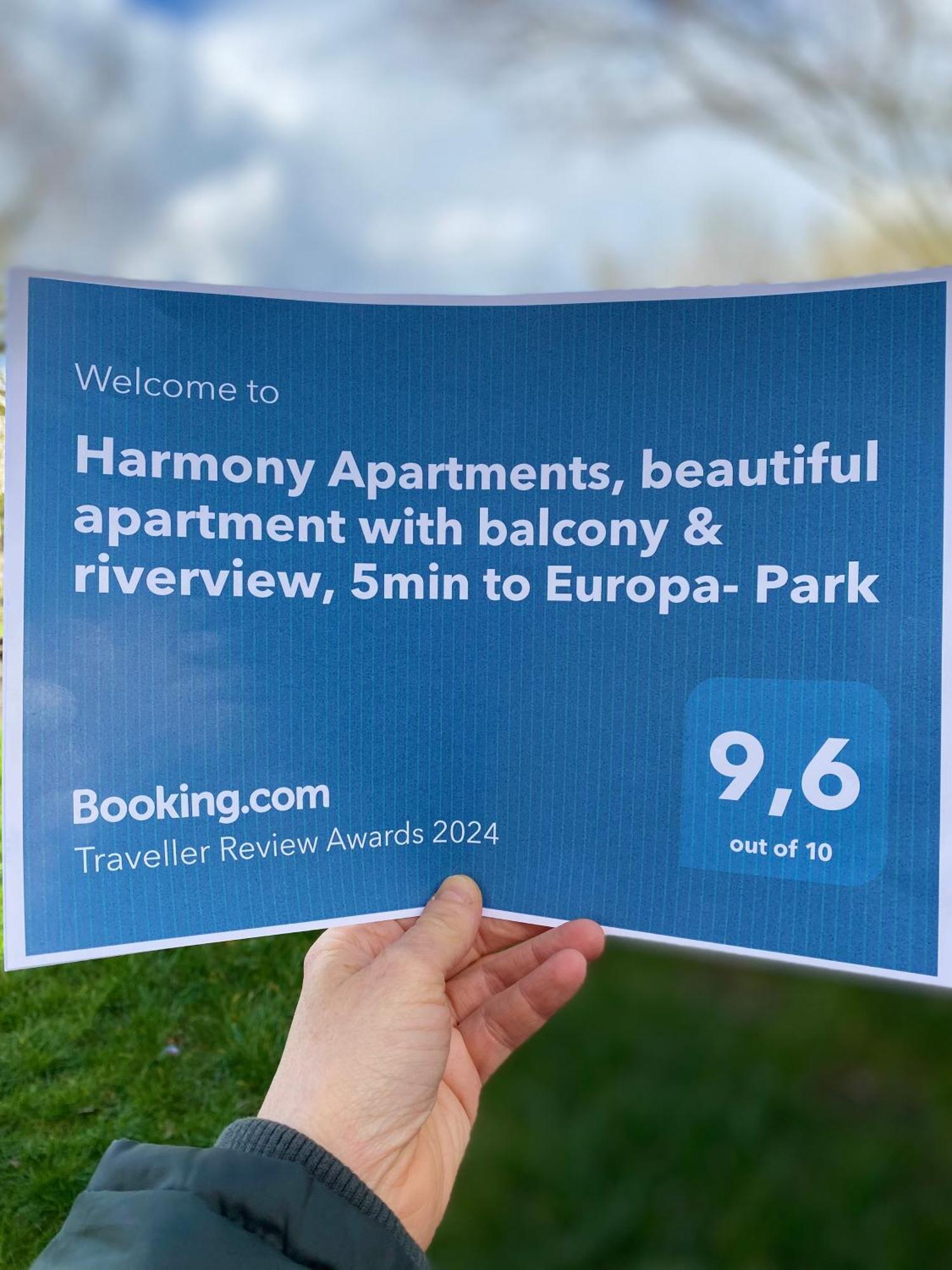 Harmony Apartment, Your Holiday Home In Rust With Balcony & River-View, 5Min To Europa-Park Bagian luar foto